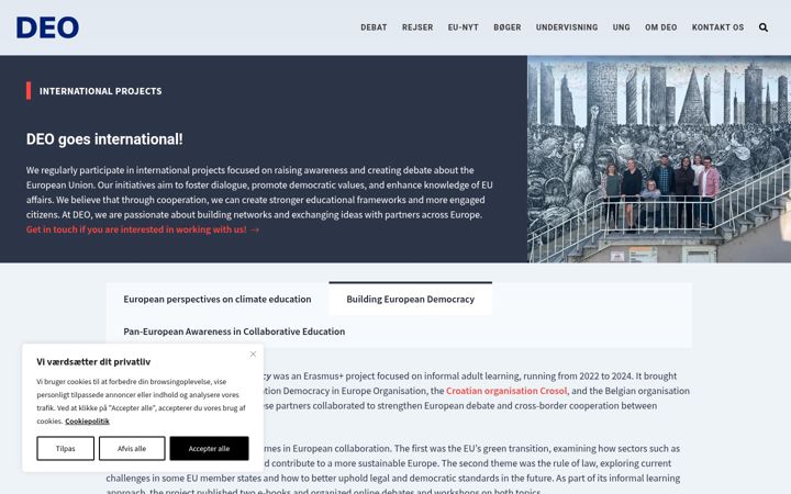 Screenshot of be-democracy.eu