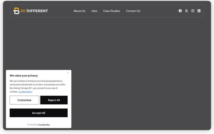 Screenshot of be-differentconsulting.io