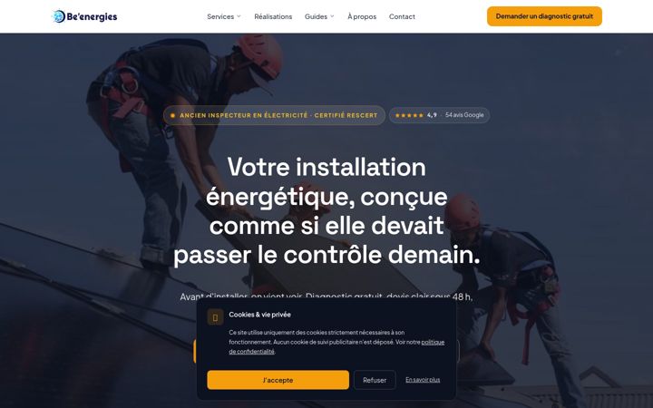 Screenshot of be-energies.be