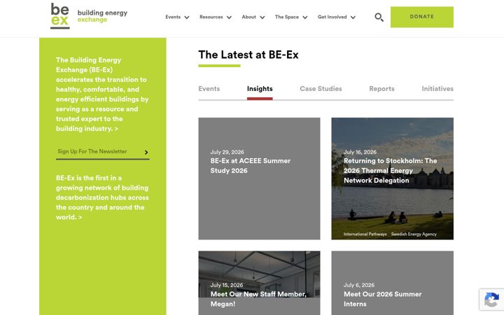 Screenshot of be-exchange.org