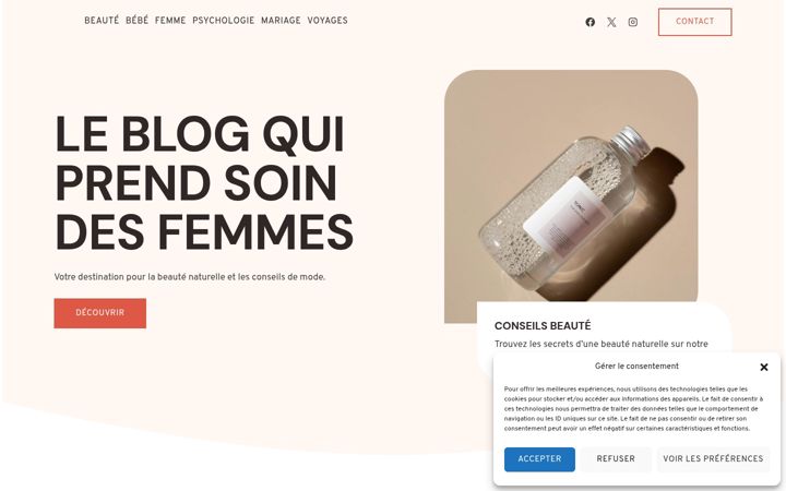 Screenshot of be-femme.fr