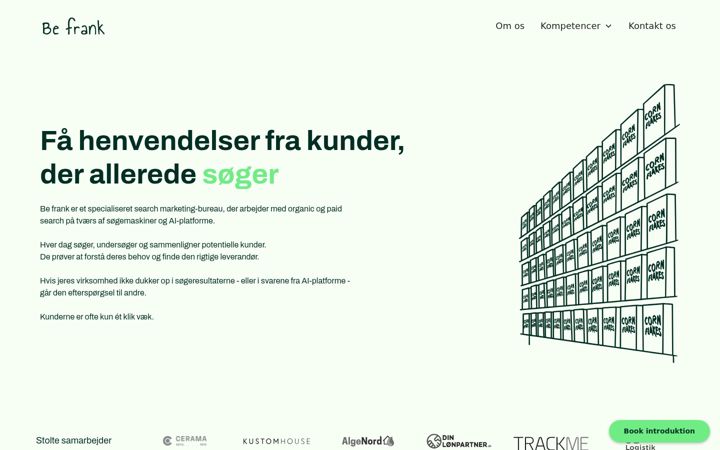 Screenshot of be-frank.dk