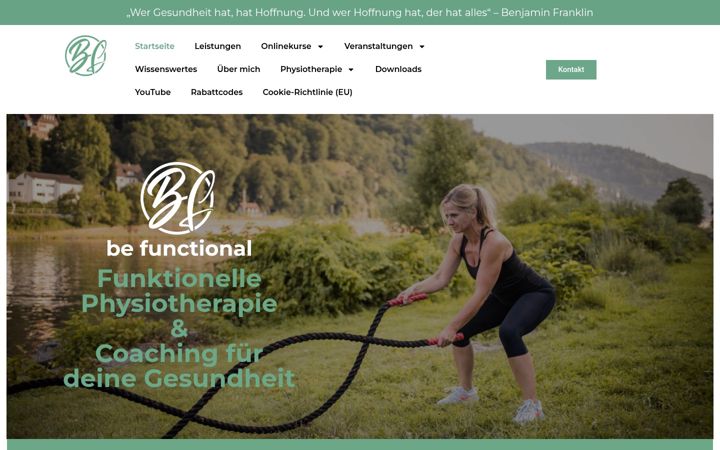 Screenshot stránky be-functional.de
