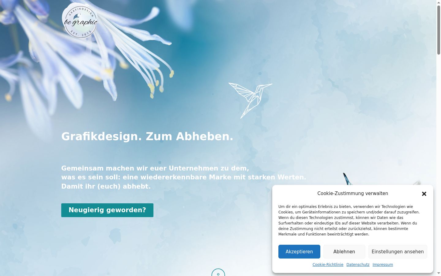 Screenshot tal-banner tal-kunsens muri qabel kwalunkwe interazzjoni