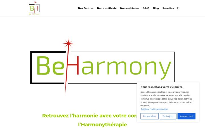 Screenshot του be-harmony.fr