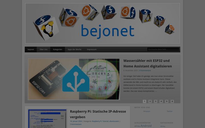 Screenshot of be-jo.net