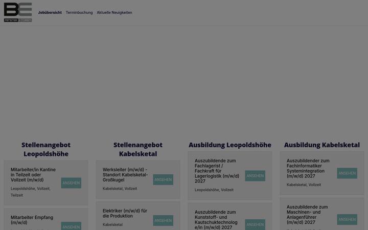 Screenshot of be-jobs.de