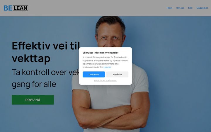 Screenshot of be-lean.no