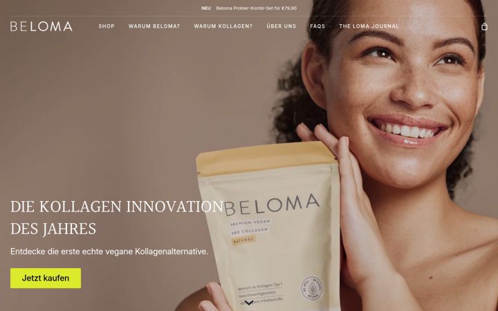 Screenshot του be-loma.de