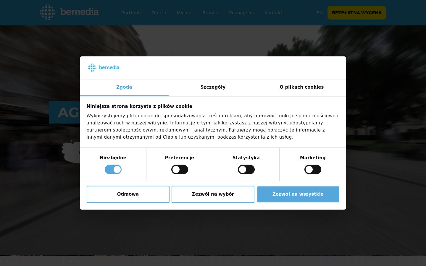 Capture d'écran de la bannière de consentement affichée avant toute interaction