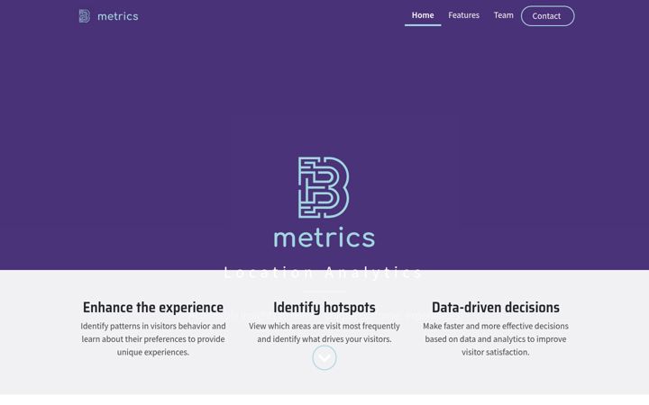Screenshot of be-metrics.eu