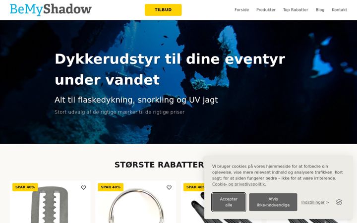 Screenshot of be-my-shadow.dk