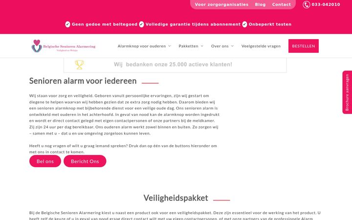 Zrzut ekranu be-noodknopsenioren.be