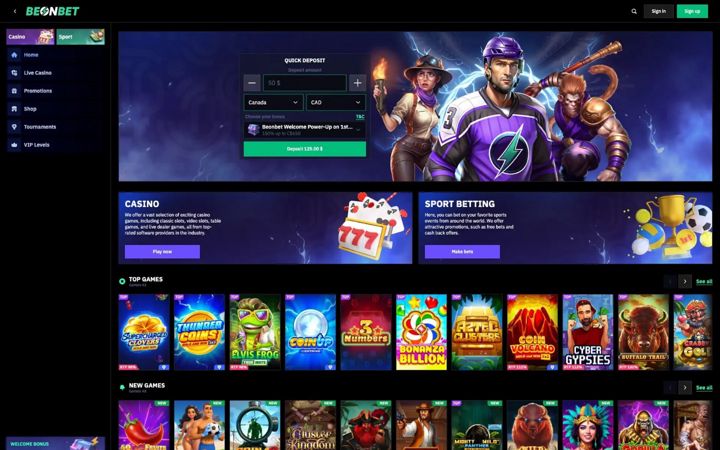 Screenshot of be-on-bet.net