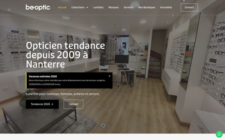Screenshot of be-optic.fr