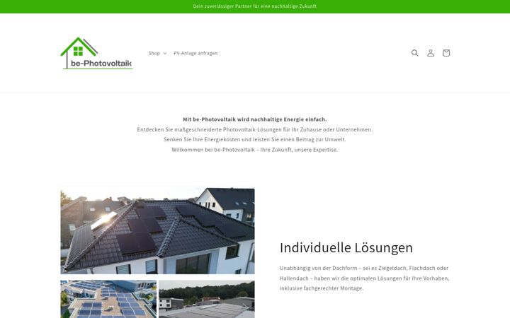 Screenshot of be-photovoltaik.de