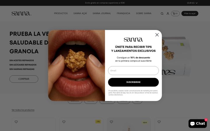 Screenshot of be-sanna.com