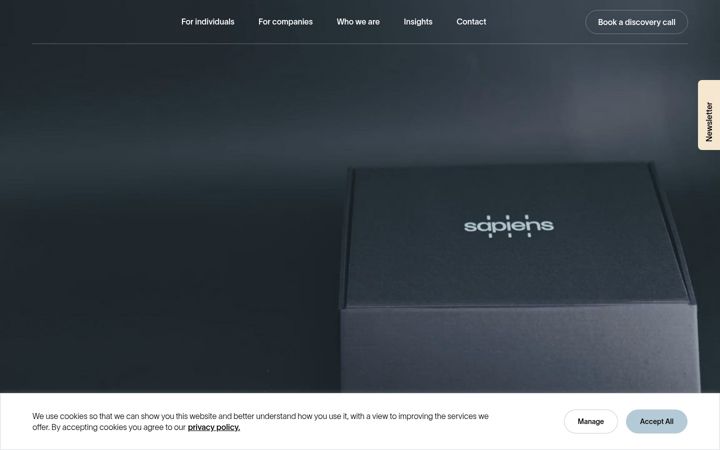 Screenshot of be-sapiens.com