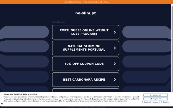 Screenshot of be-slim.pt