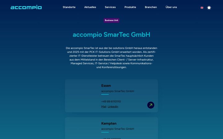 Screenshot of be-solutions.com
