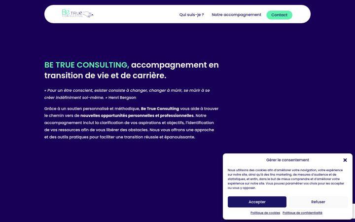 Screenshot του be-true-consulting.fr