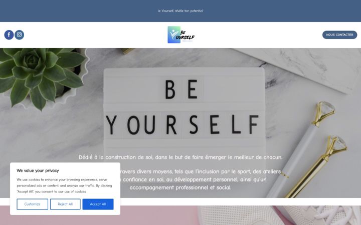 Screenshot of be-yourself-92.fr
