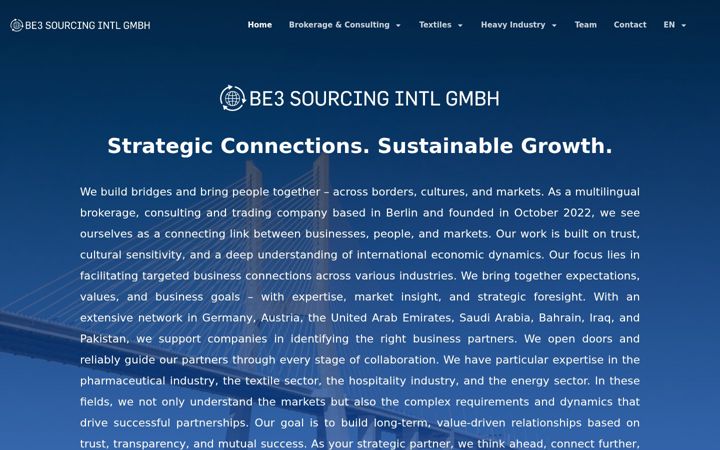 Screenshot of be3sourcing.com