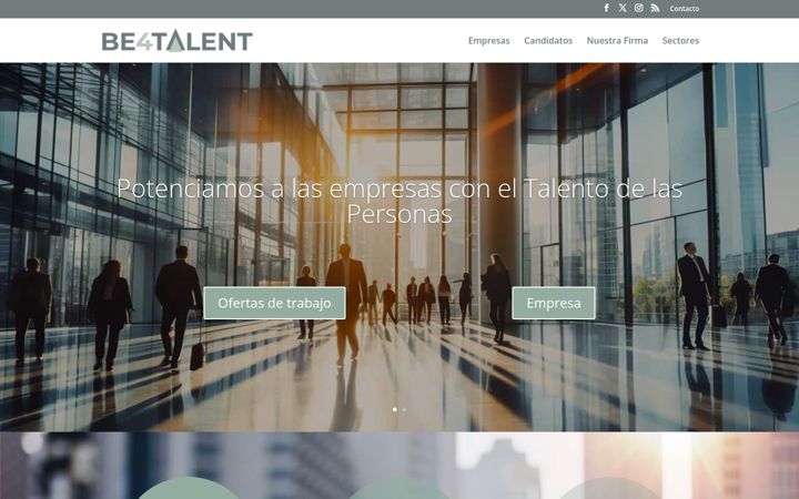 Screenshot of be4talent.com