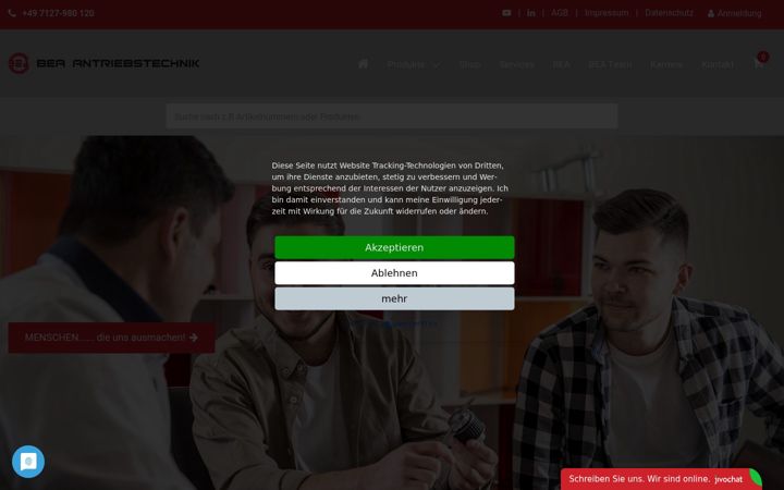 Screenshot of bea-antriebstechnik.de