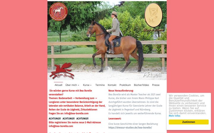 Screenshot of bea-borelle.com