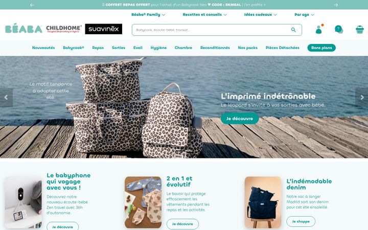 Screenshot of beaba.com
