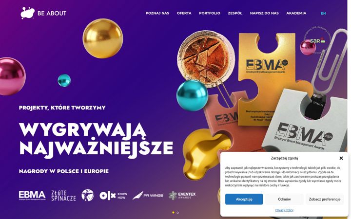 Екранна снимка на beabout.pl
