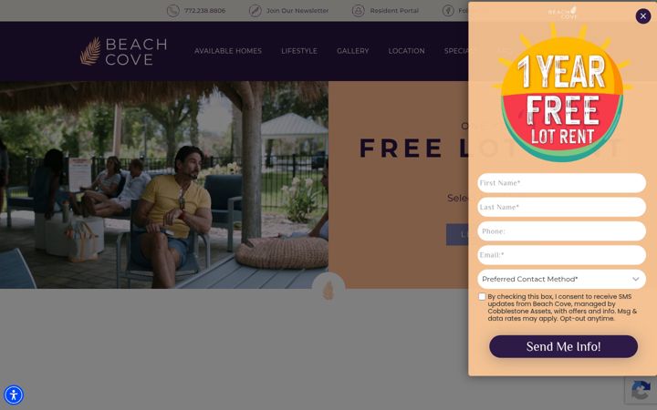 Screenshot of beach-cove.com