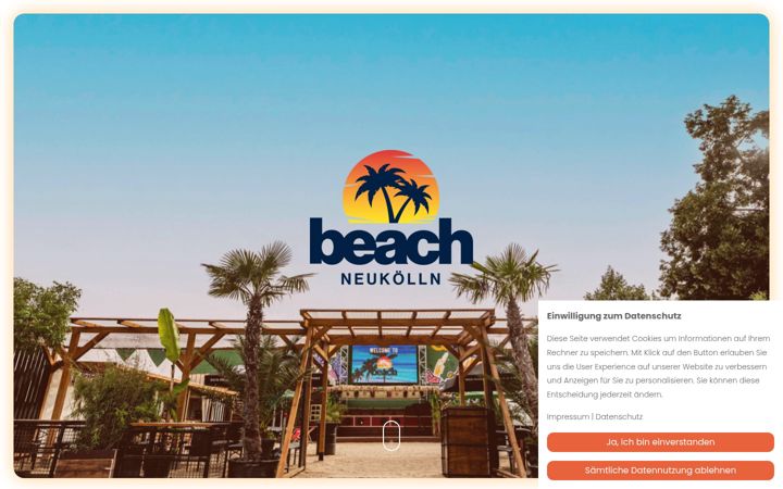 Screenshot of beach-neukoelln.de