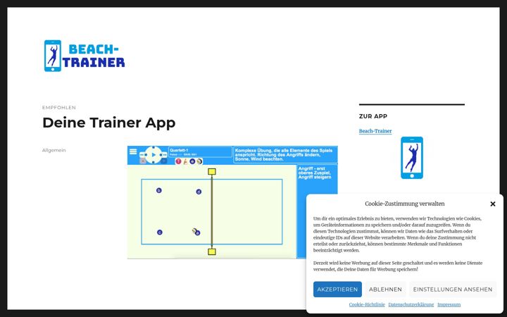 Screenshot of beach-trainer.com