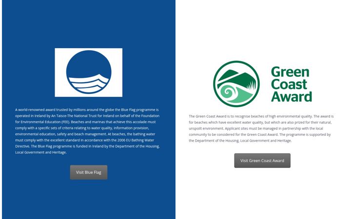 Snimka zaslona za beachawards.ie