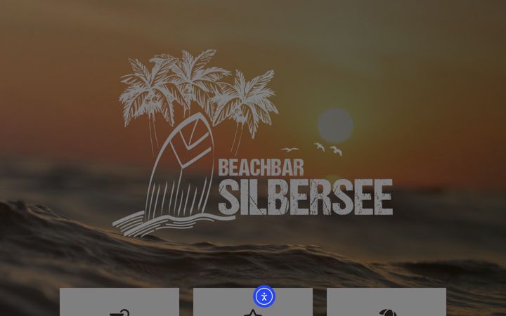 Screenshot of beachbar-silbersee.de