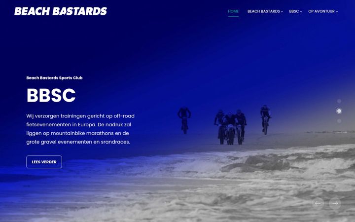 Screenshot ta' beachbastards.nl