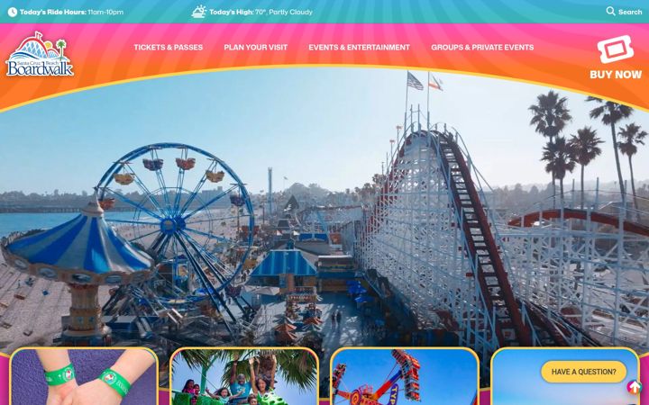 Screenshot of beachboardwalk.com