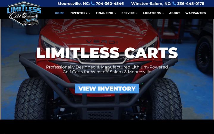 Screenshot of beachbumgolfcarts.net