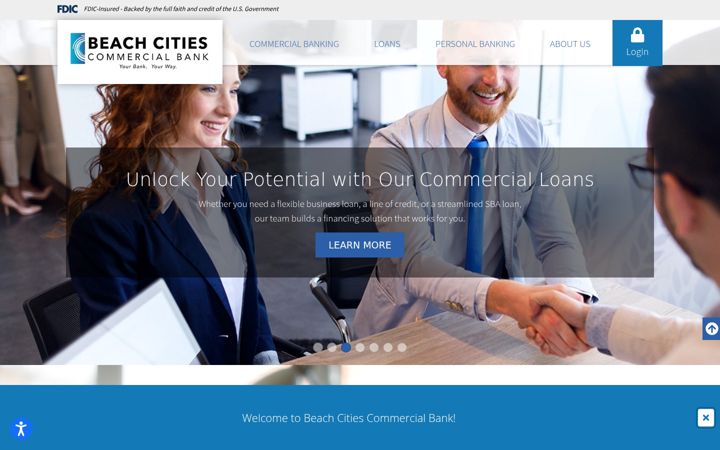 Screenshot of beachcitiescb.com