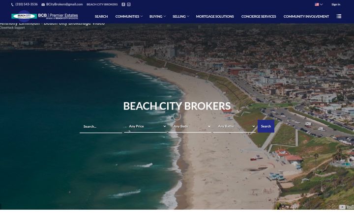 Zrzut ekranu beachcitybrokers.net