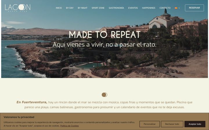 Screenshot of beachclublagoon.com