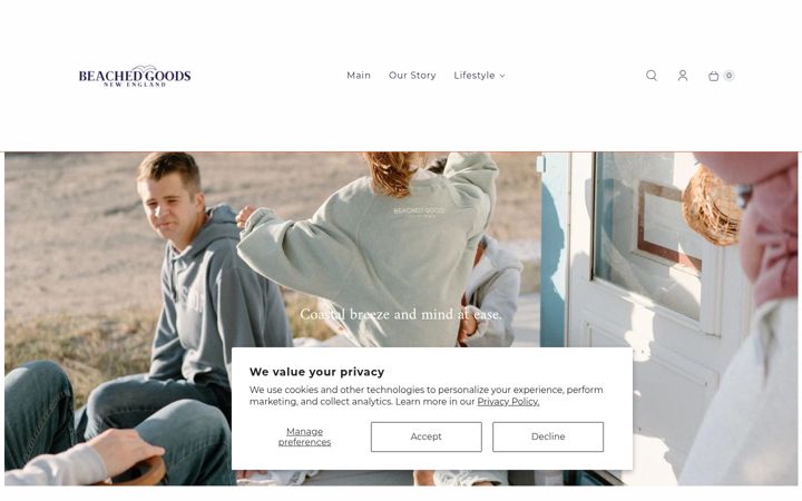 Screenshot of beachedgoods.com