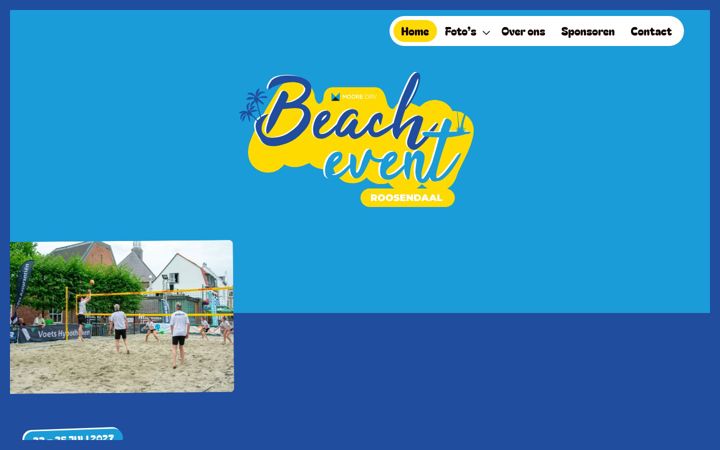 Screenshot of beacheventroosendaal.nl