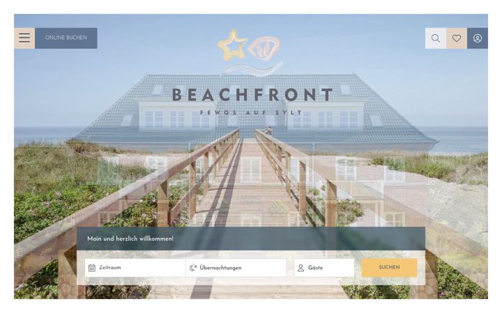 Screenshot of beachfront-sylt.de