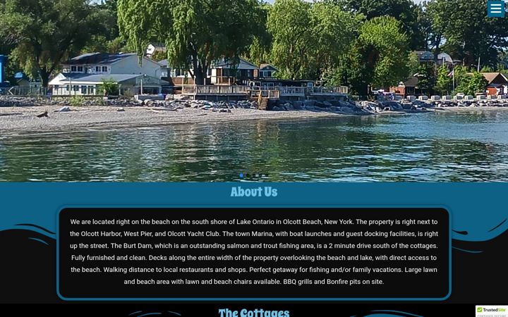Screenshot of beachfrontvacationcottages.com