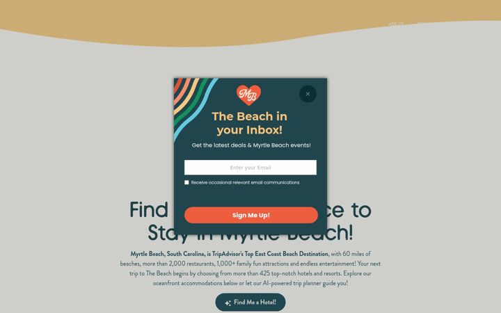 Screenshot of beachhousegiveaway.com