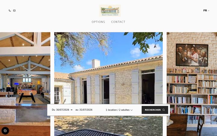 Screenshot of beachhouseoleron.com