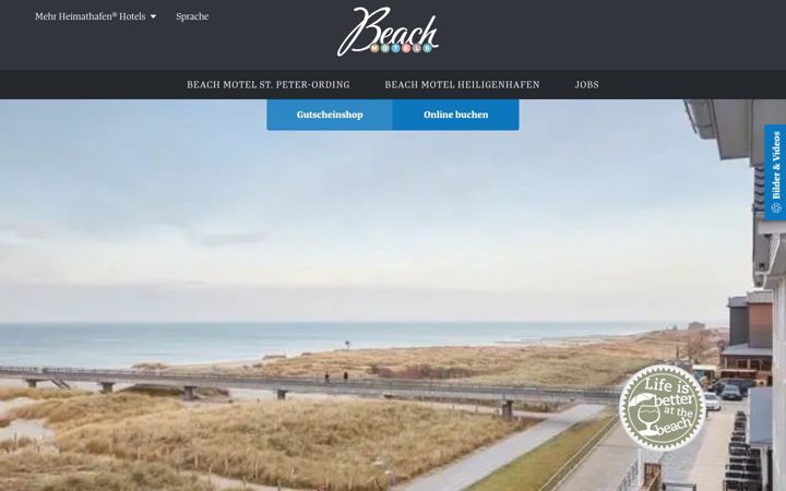 Screenshot of beachmotels.de
